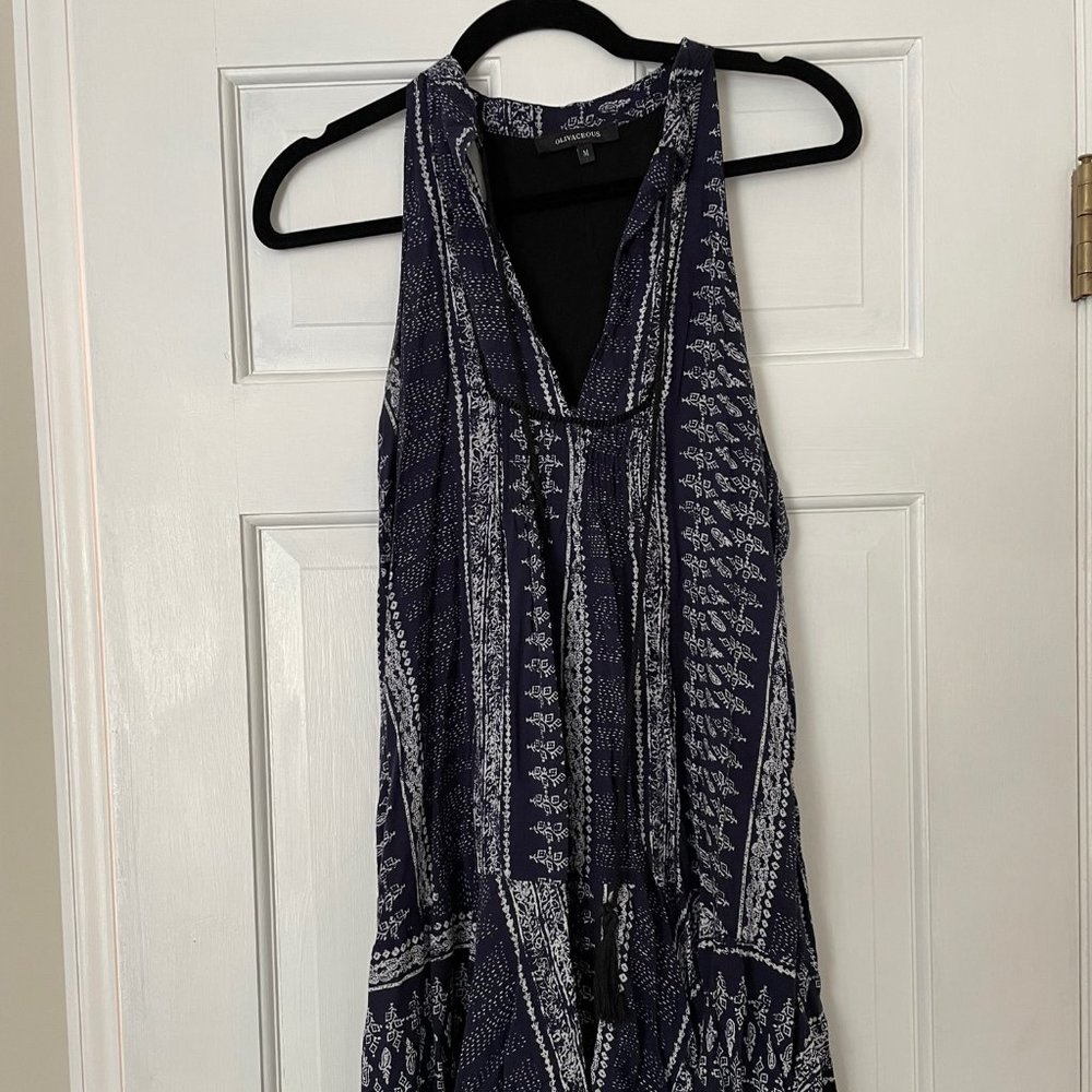 Navy bandana print dress - size medium